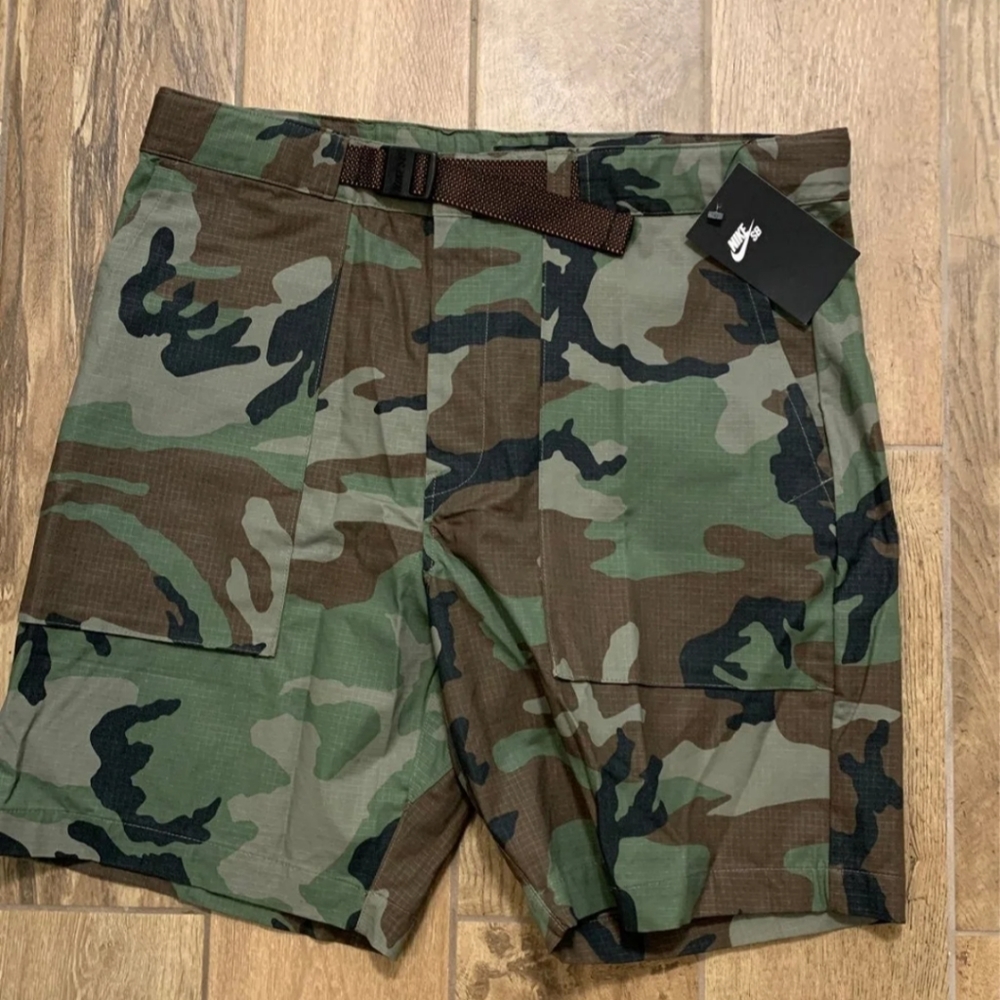Nike SB Camo Flex Ripstop Shorts - Oliv
